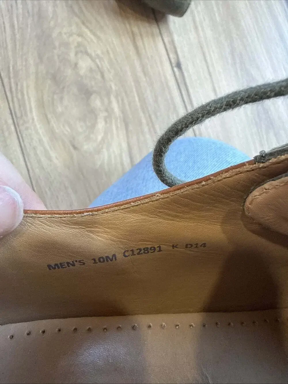 Cole Haan size 10 M mens Nubuck Leather oxfords brown and Green Preppy Business